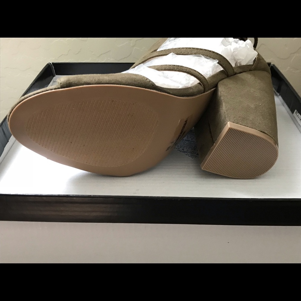 Stylish Suede/PU Style Heels -SZ 9 - Picture 8 of 8